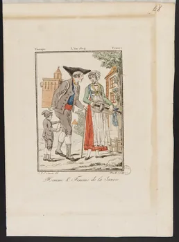 estampe Homme & Femme de la Savoie. 1957.175.155 Photo