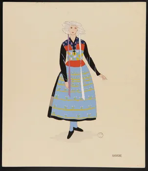 estampe Costume traditionnel de la Savoie 1957.175.159 Photo