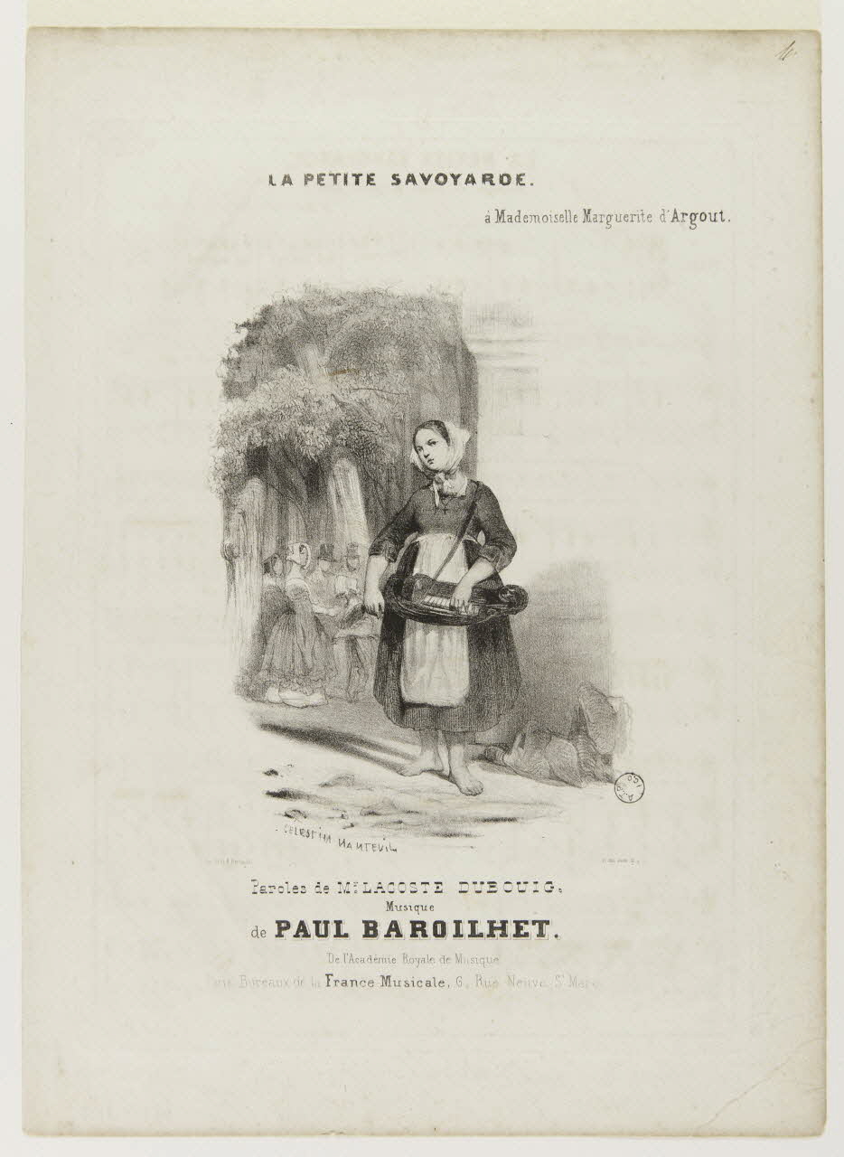 estampe LA PETITE SAVOYARDE. 1957.175.164 Photo