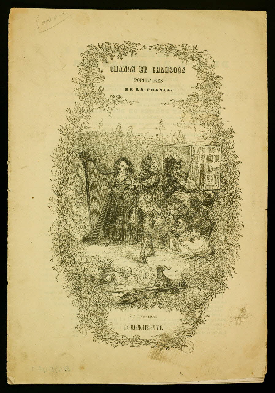 estampe CHANTS ET CHANSONS  POPULAIRES  DE LA FRANCE. 1957.175.172.1-5 Photo