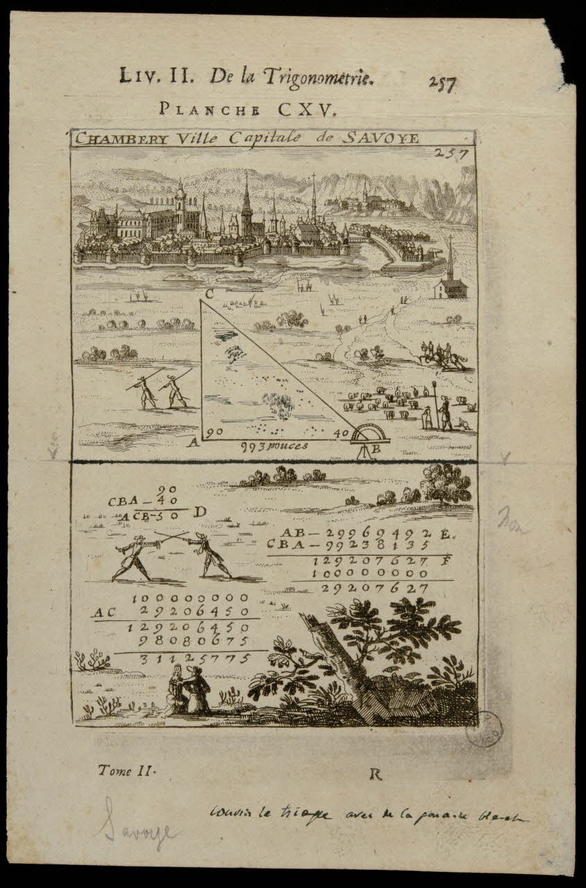 estampe CHAMBERY Ville Capitale de SAVOYE 1957.175.173 Photo