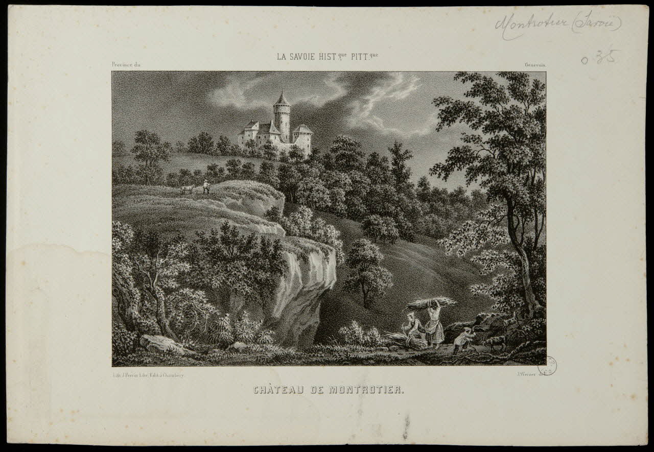estampe CHÂTEAU DE MONTROTIER. 1957.175.176 Photo