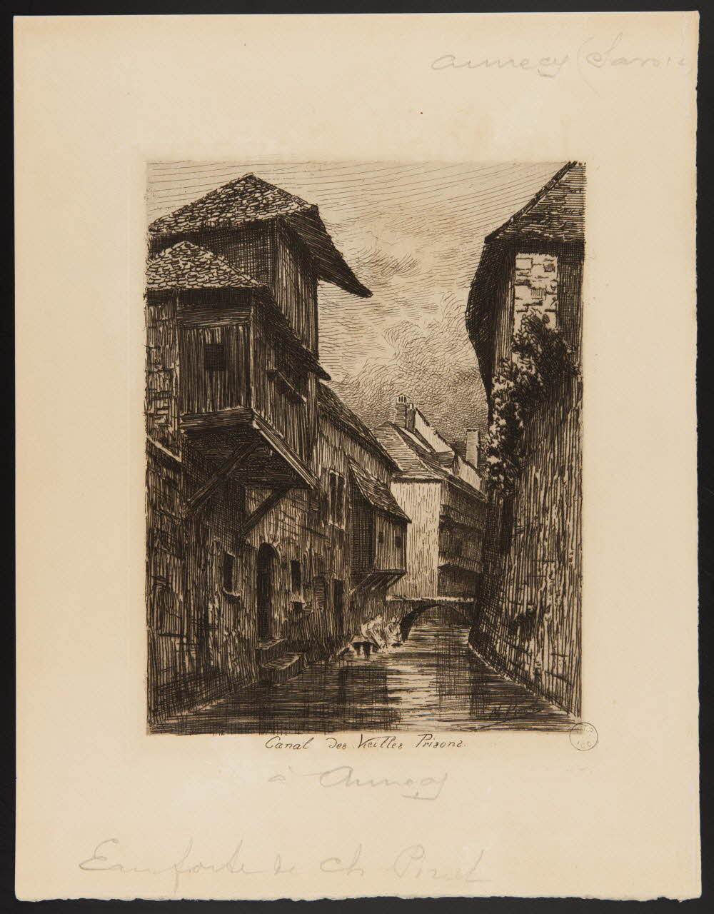 estampe Canal des Vieilles Prisons. 1957.175.177 Photo