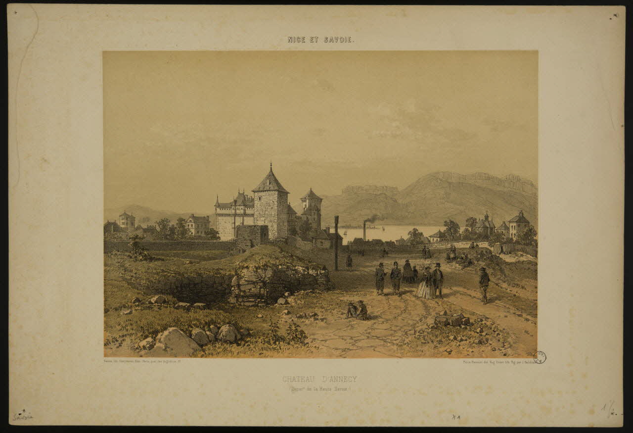 estampe NICE ET SAVOIE.  CHATEAU D'ANNECY.  (Départ. de la Haute Savoie.) 1957.175.179 Photo