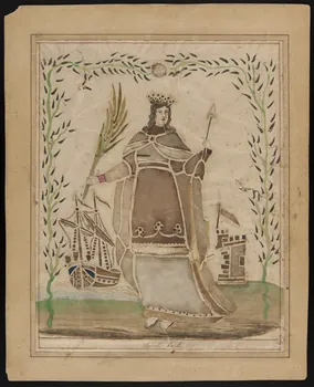 image habillée Sainte Barbe 1957.175.219  Photo