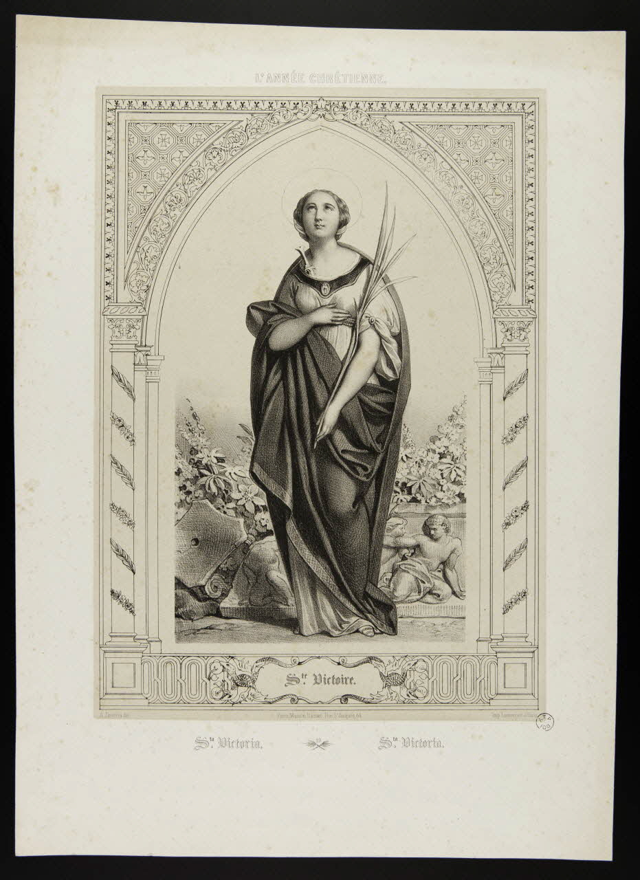 Deveria A. ; Basset. Paris estampe Ste. Victoire. Paris 1805-1849 1957.175.231 Photo