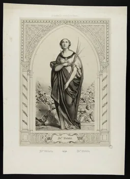 Deveria A. ; Basset. Paris estampe Ste. Victoire. Paris 1805-1849 1957.175.231 Photo