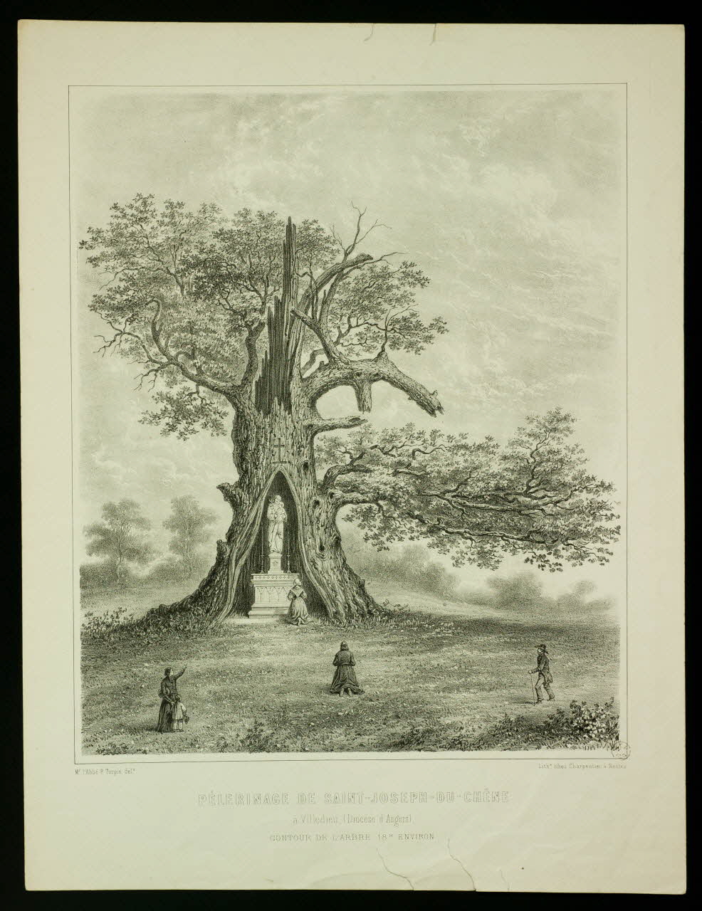 estampe PELERINAGE DE SAINT-JOSEPH-DU-CHÊNE 1957.175.233 Photo