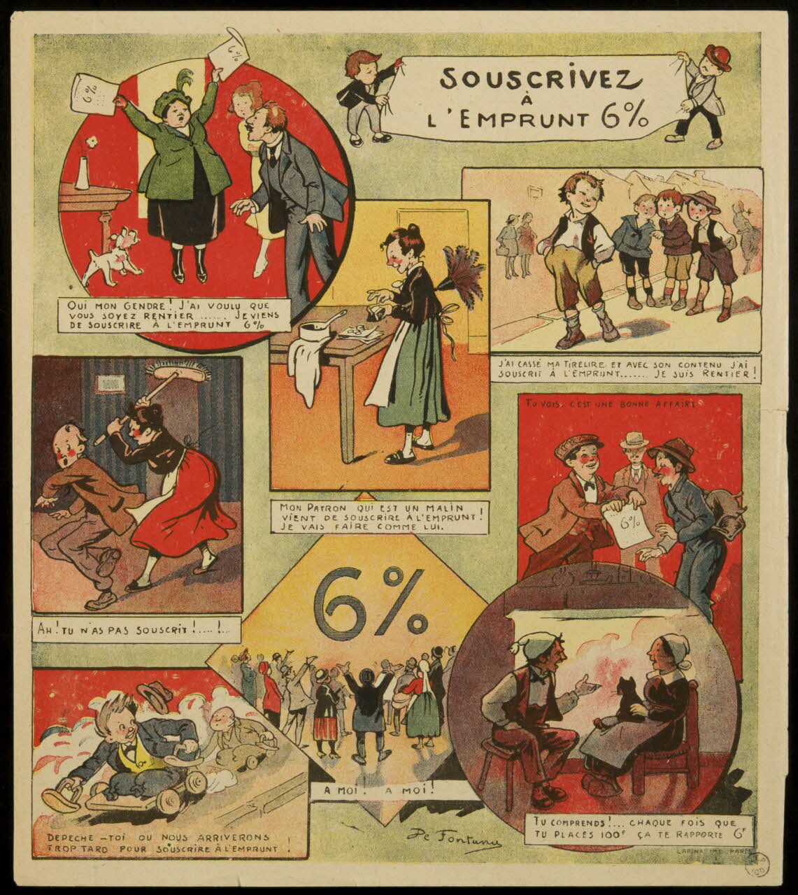 estampe SOUSCRIVEZ  A  L'EMPRUNT 6% 1957.175.252 Photo