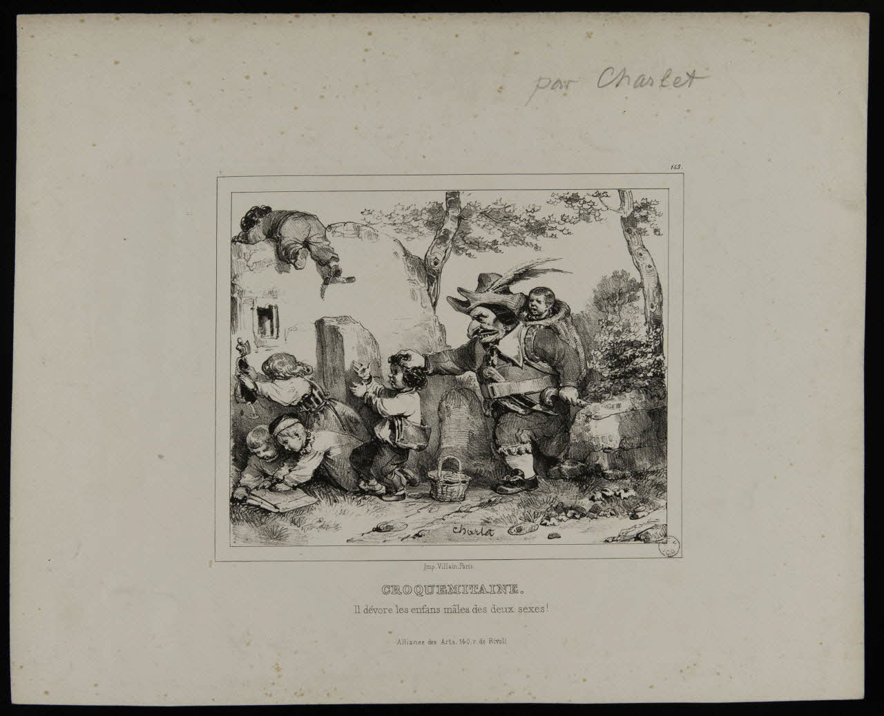 estampe CROQUEMITAINE. 1957.175.256 Photo