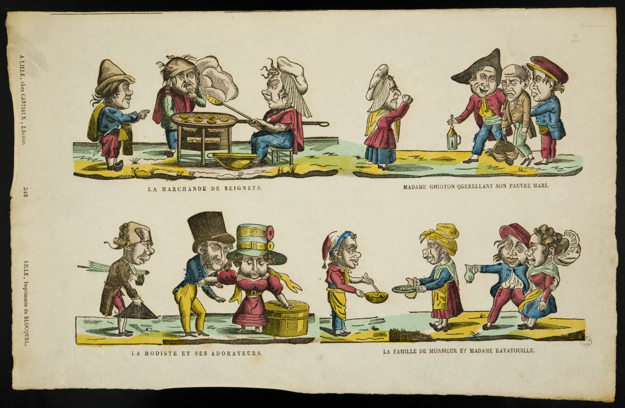 imagerie ancienne Scènes de la vie quotidienne 1957.175.262 Photo