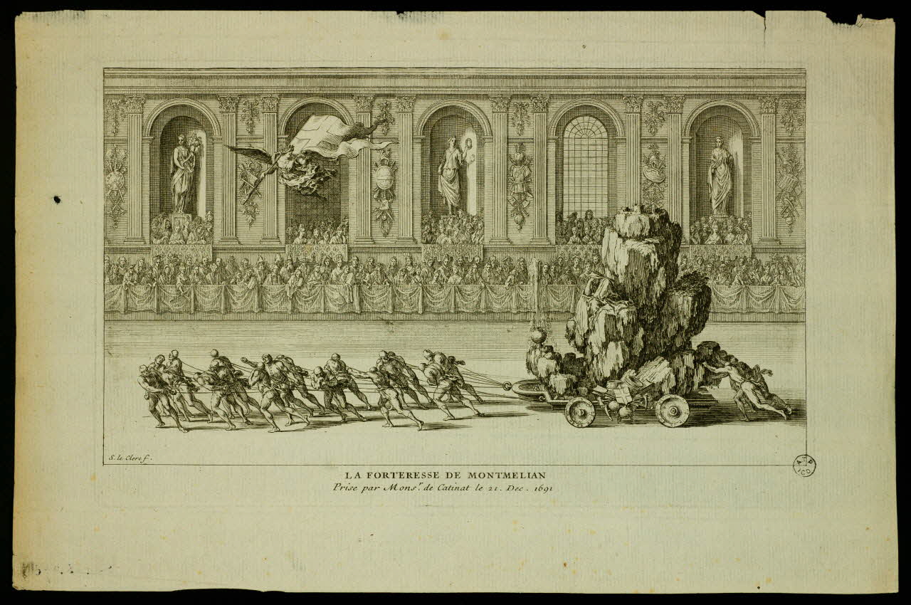 estampe LA FORTERESSE DE MONTMELIAN  Prise par Monsr. de Catinat le 21. Dec. 1691 1957.175.276 Photo
