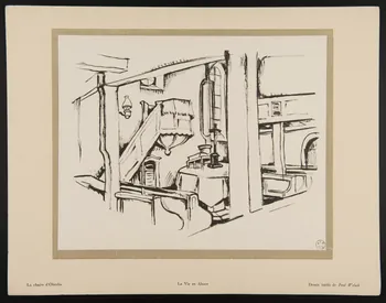 estampe La chaire d'Oberlin  La Vie en Alsace 1957.175.297  Photo