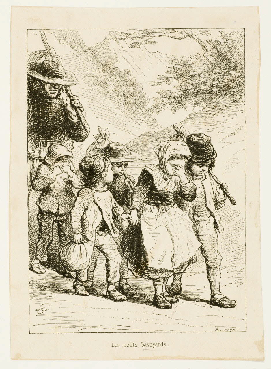 estampe Les petits Savoyards. 1957.175.32 Photo