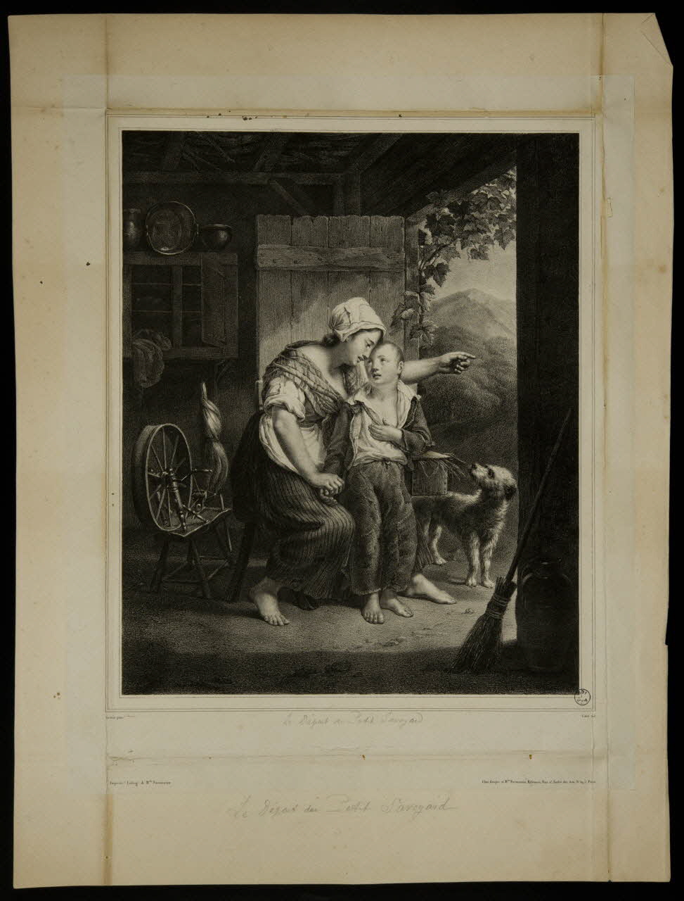 estampe Lé Départ du Petit Savoyard 1957.175.49 Photo