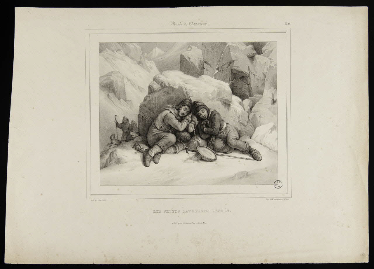 estampe Musée de l'Amateur.  LES PETITS SAVOYARDS EGARES. 1957.175.61 Photo