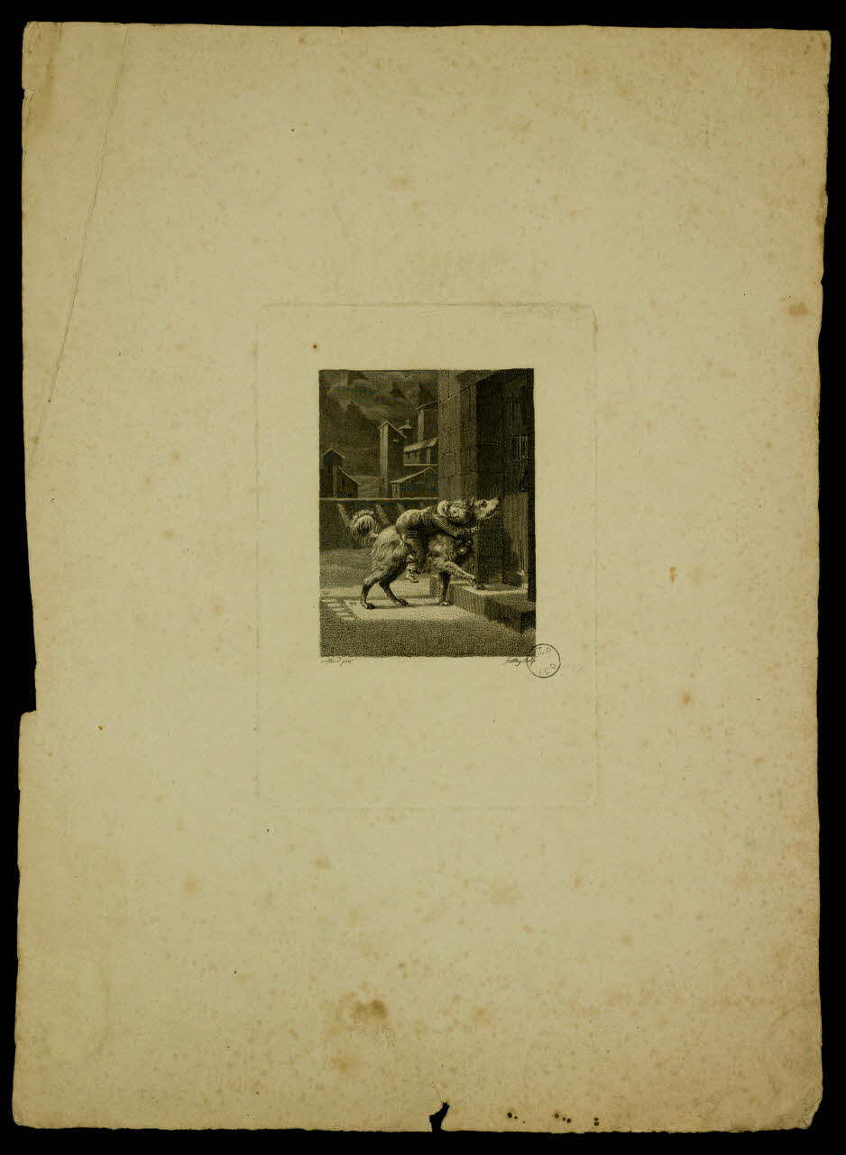 estampe Enfant endormi sur un chien 1957.175.66 Photo