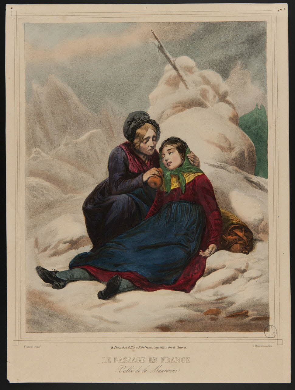 estampe LE PASSAGE EN FRANCE  (Vallée de la Maurienne) 1957.175.67 Photo