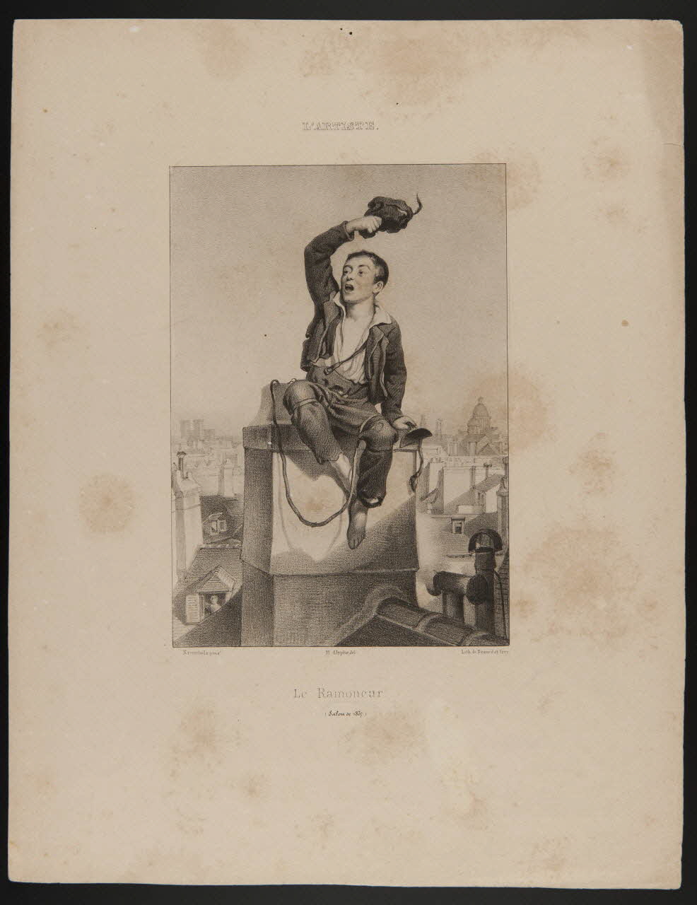 estampe L'ARTISTE  Le Ramoneur. 1957.175.92 Photo