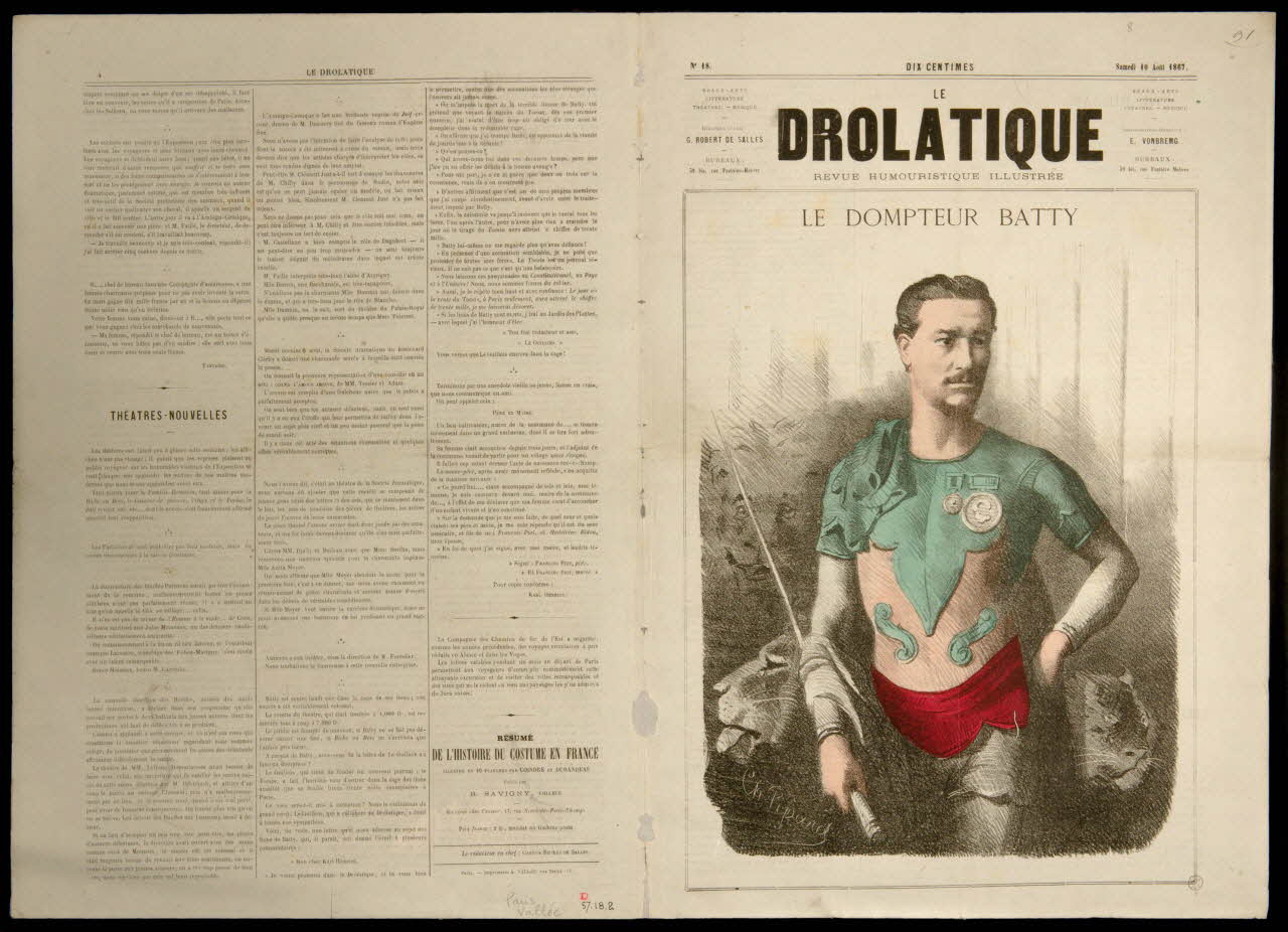 estampe LE  DROLATIQUE  LE DOMPTEUR BATTY 1957.18.2 Photo