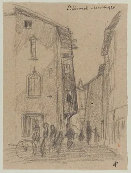 Gaëtan Dumas dessin Saint-Léonard, 10 août 1920 Saint-Léonard-de-Noblat 1920 1957.183.19 Photo