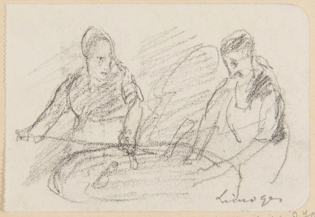 Gaëtan Dumas dessin Rue des boucheries à Limoges Limousin 1920 1957.183.25 Photo