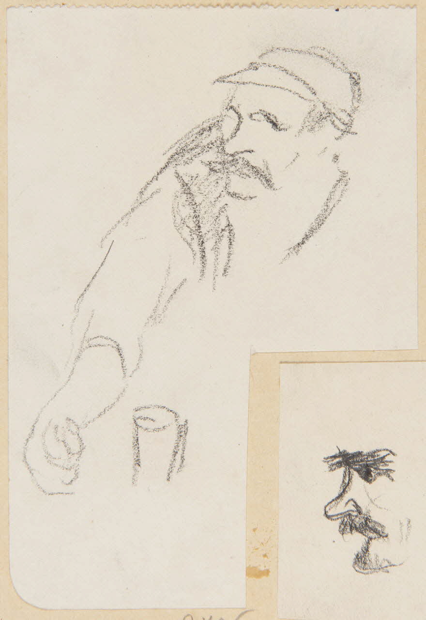 Gaëtan Dumas dessin Etude d'homme en buste Limousin 1920 1957.183.26 Photo