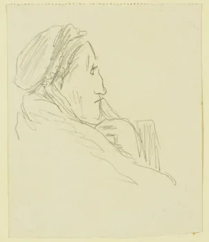 Gaëtan Dumas dessin Buste de femme Limousin 1920 1957.183.51 Photo