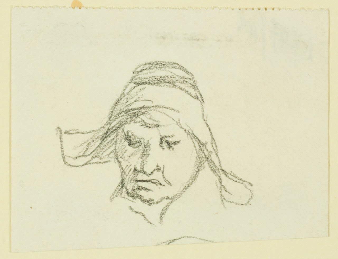 Gaëtan Dumas dessin Femme avec coiffe Limousin 1920 1957.183.52 Photo