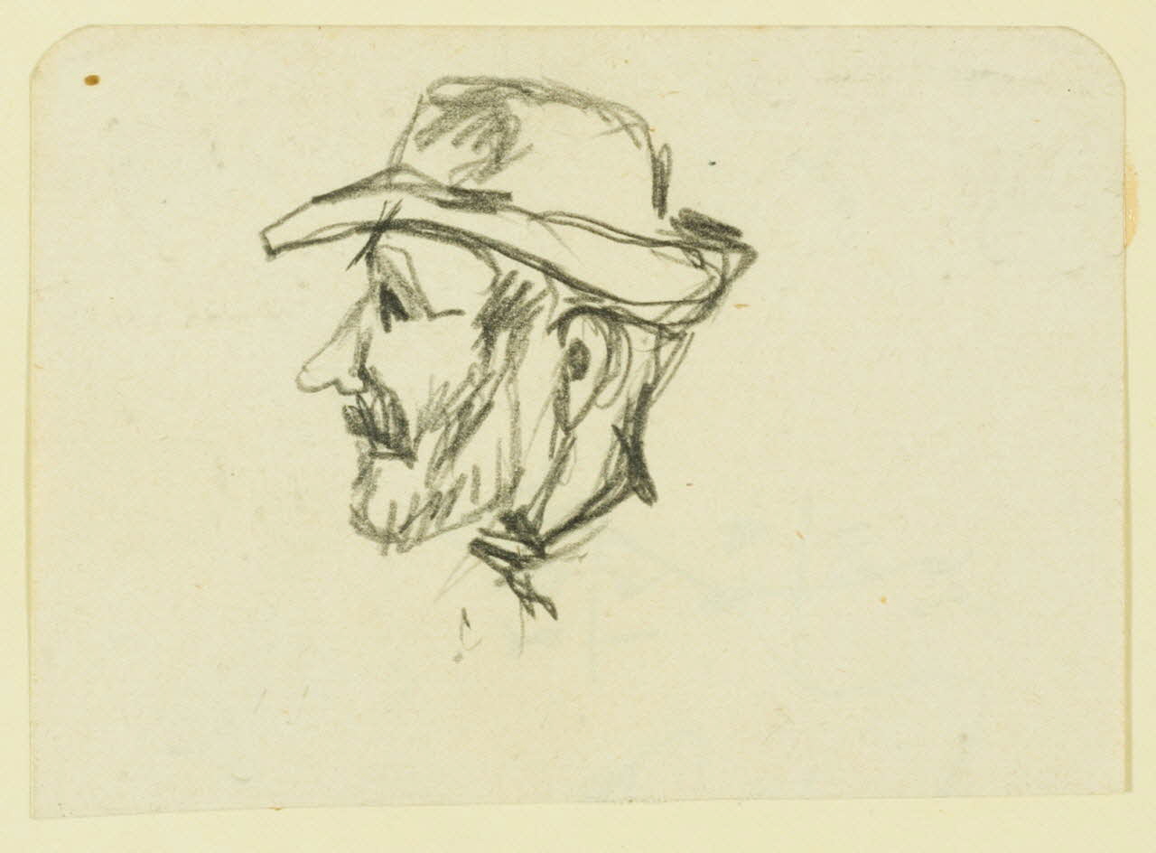 Gaëtan Dumas dessin Tête d'homme Limousin 1920 1957.183.53 Photo