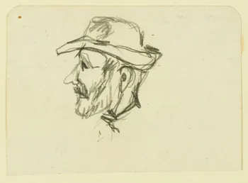 Gaëtan Dumas dessin Tête d'homme Limousin 1920 1957.183.53 Photo