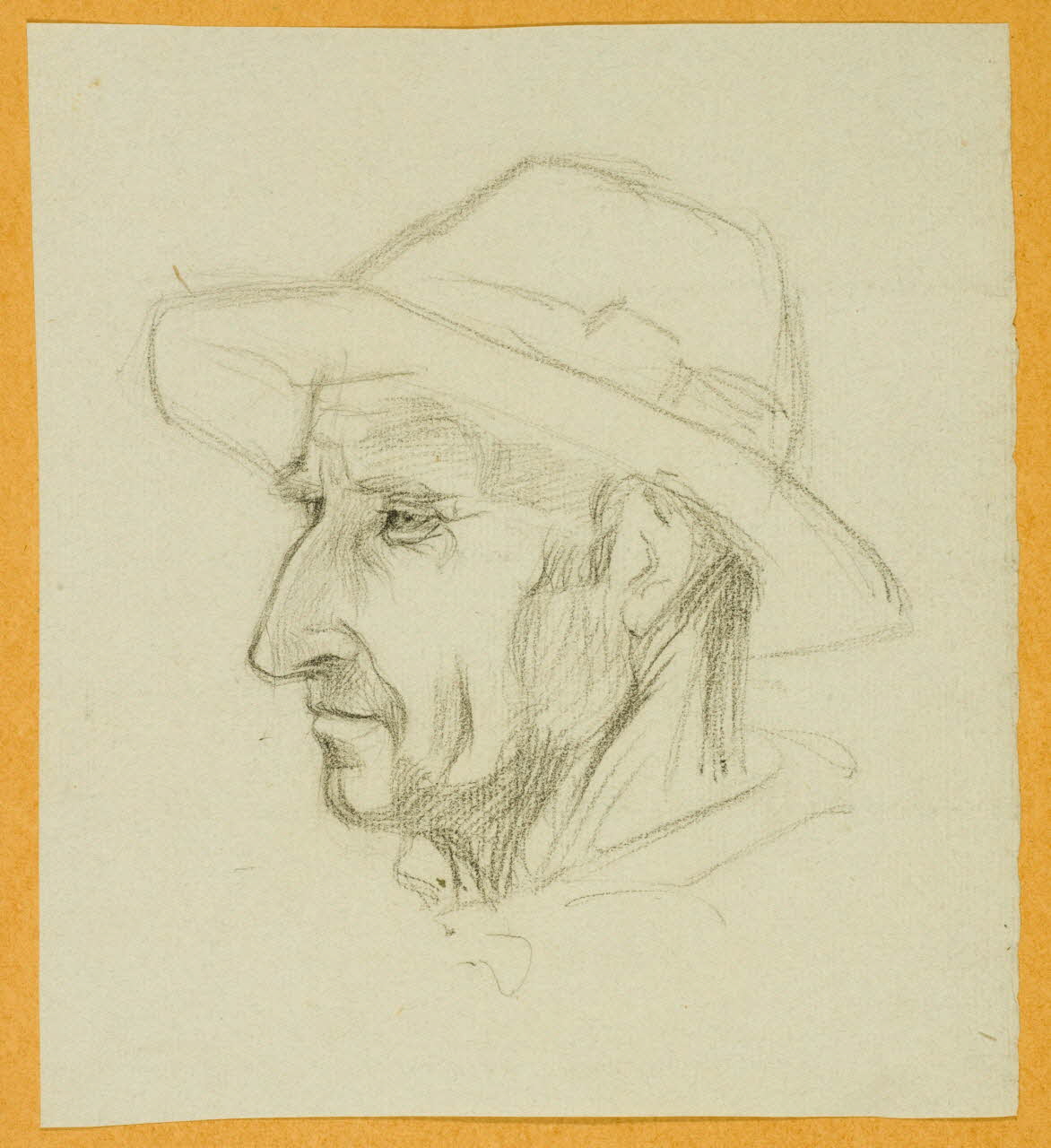 Gaëtan Dumas dessin Portrait d'homme 1950 1957.183.58 Photo
