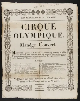 estampe CIRQUE  OLYMPIQUE. 1957.21.17 Photo