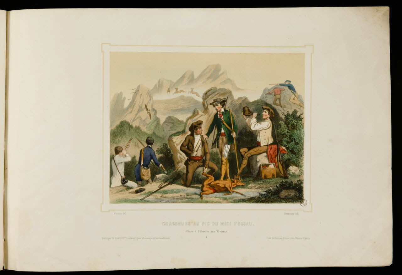 album CHASSEUR AU PIC DU MIDI D'OSSAU.  Chasse à l'Isard et aux Vautours. 1957.22.2.4 Photo