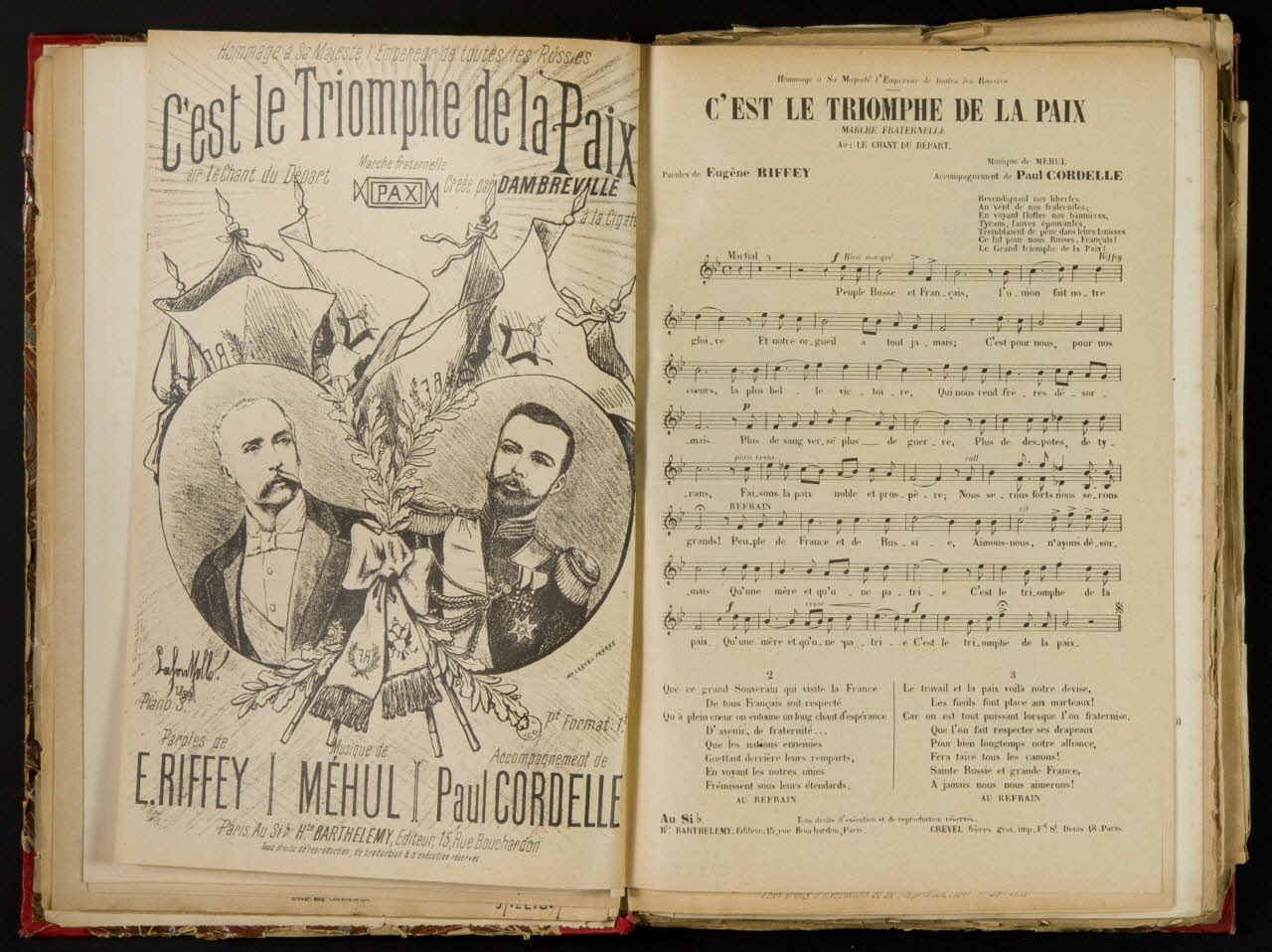album C'est le Triomphe de la Paix  Marche fraternelle 1957.22.3.10 Photo