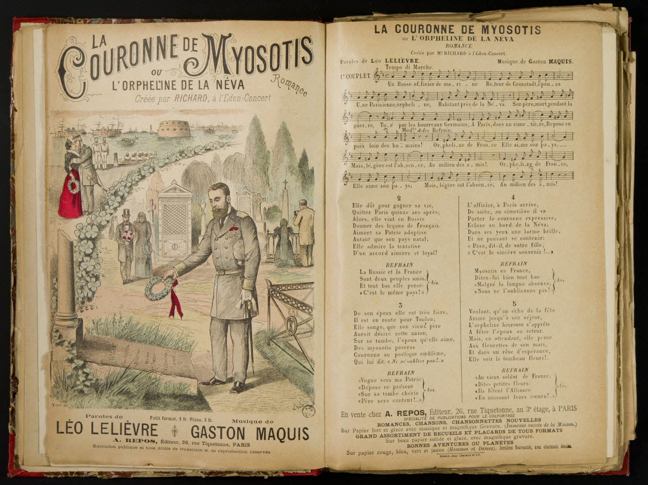 album LA COURONNE DE MYOSOTIS  OU  L'ORPHELINE DE LA NEVA 1957.22.3.14 Photo