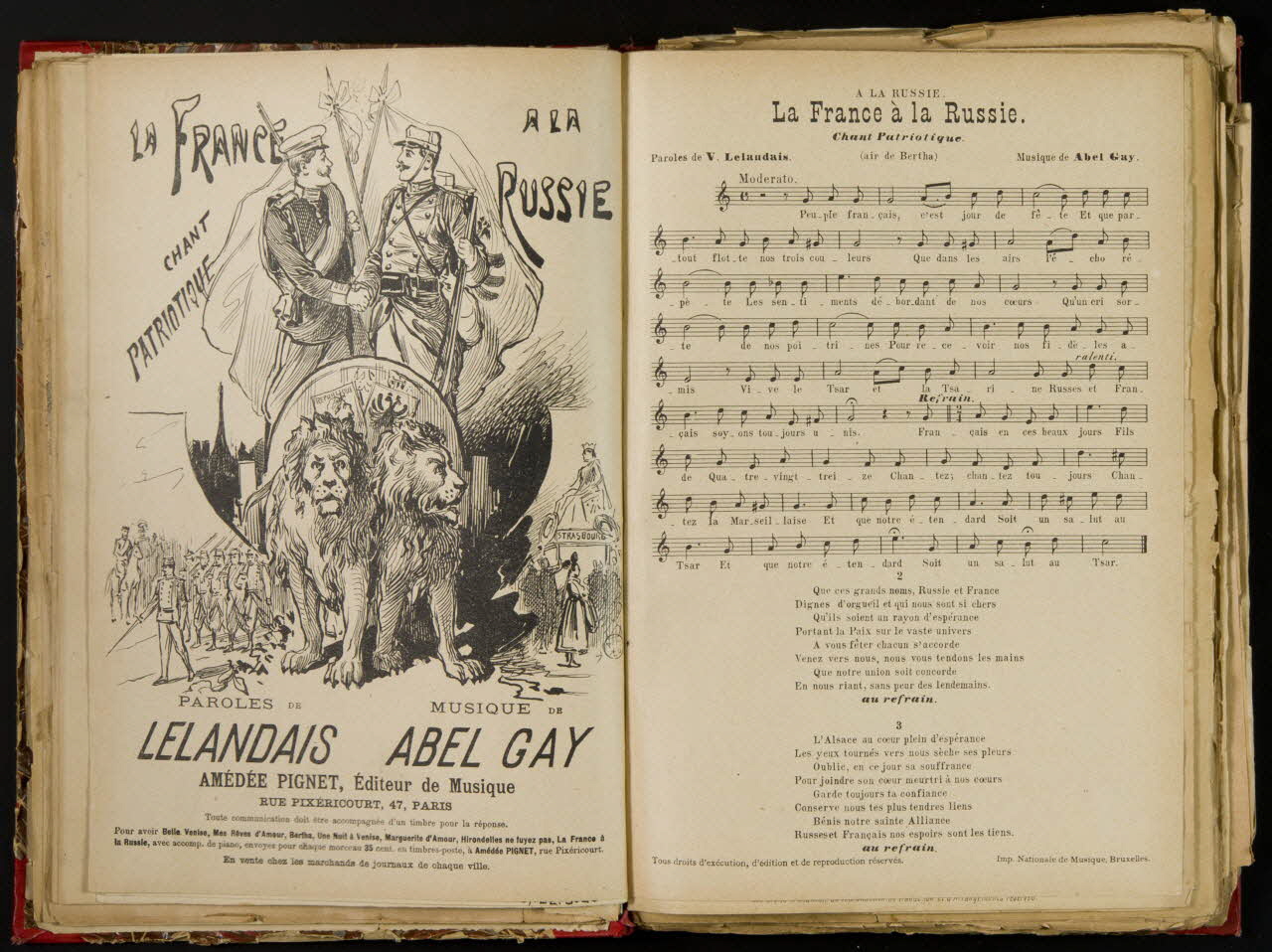 album LA FRANCE A LA RUSSIE  CHANT PATRIOTIQUE 1957.22.3.21 Photo