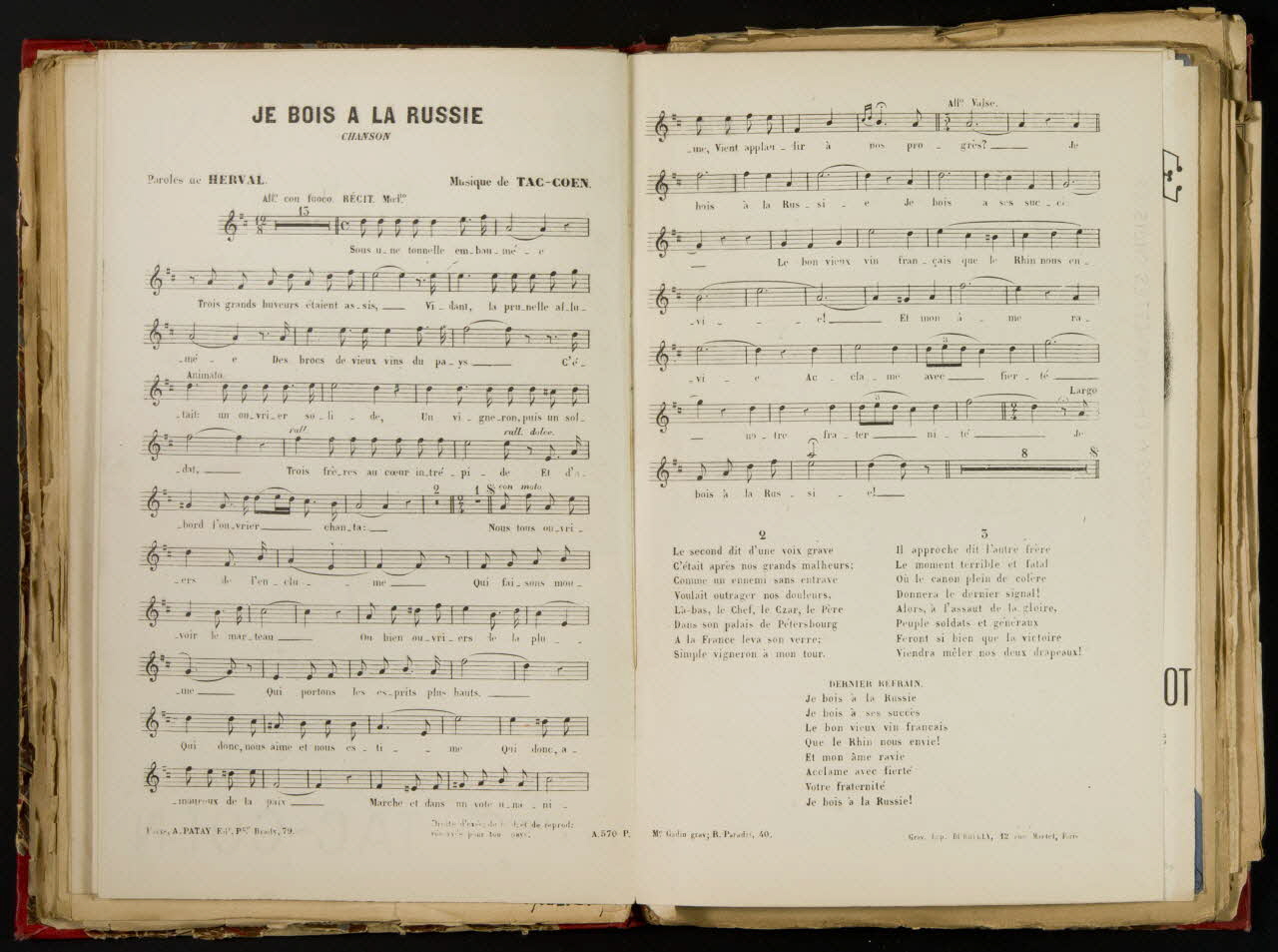 album JE BOIS A LA RUSSIE 1957.22.3.31 Photo