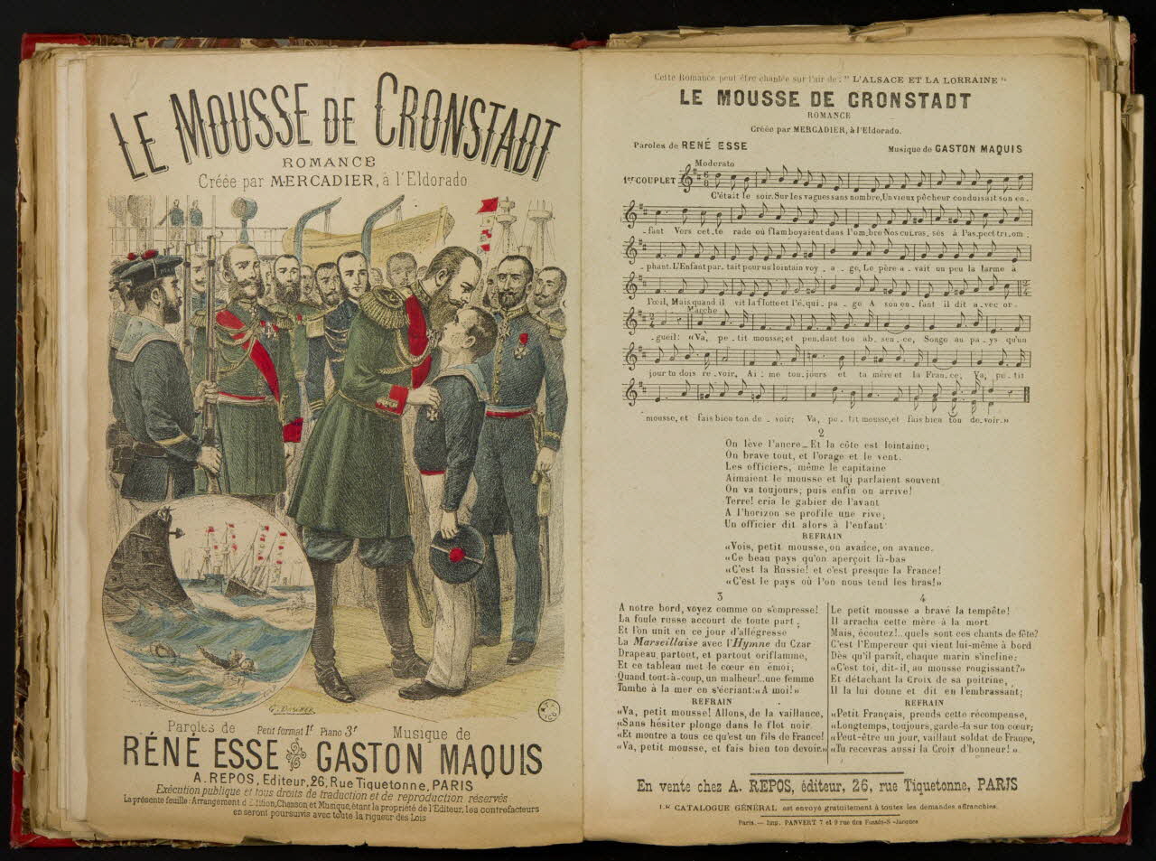 album LE MOUSSE DE CRONSTADT  ROMANCE 1957.22.3.39 Photo