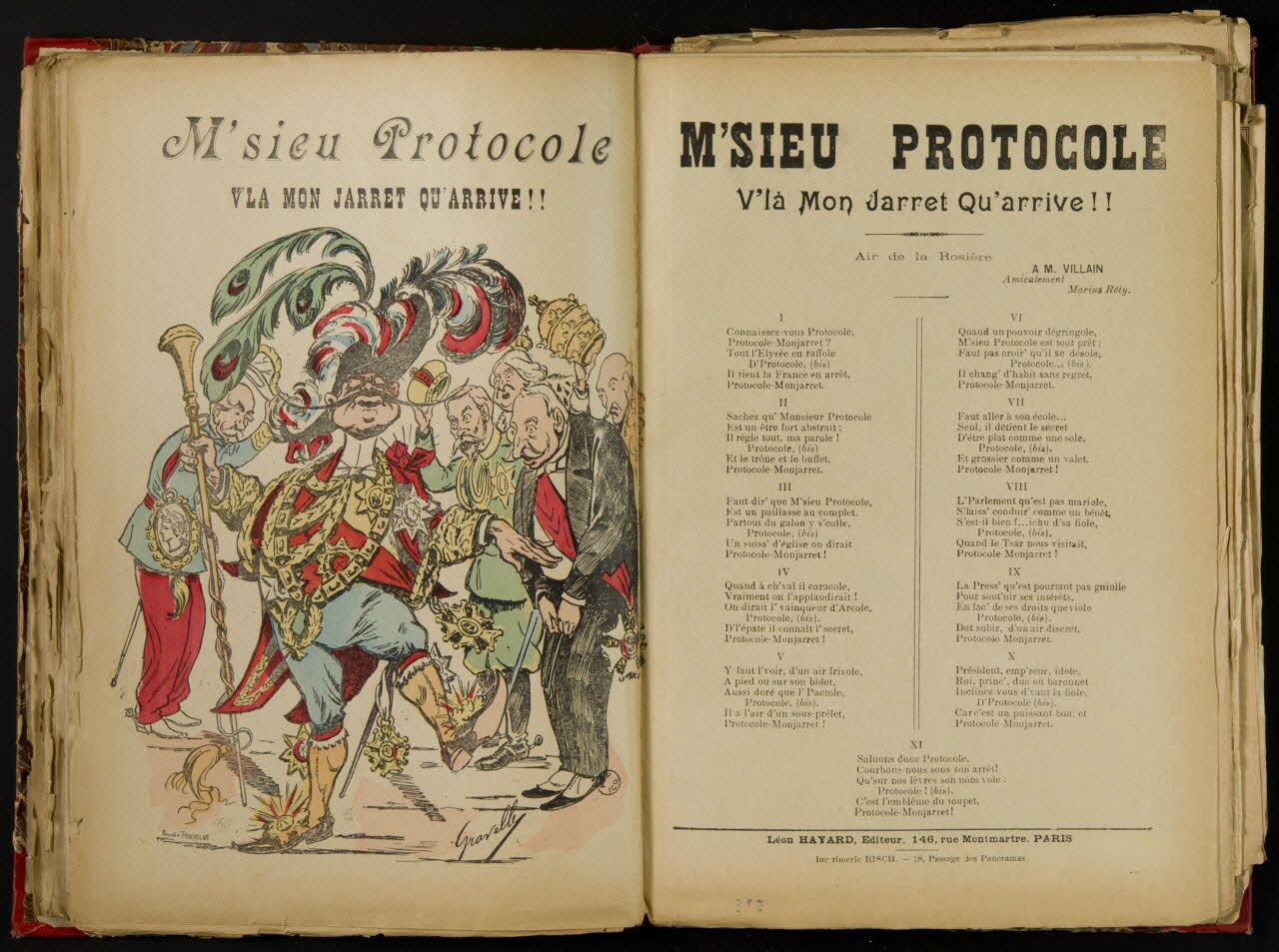 album M'sieu Protocole  V'LA MON JARRET QU'ARRIVE !! 1957.22.3.40 Photo