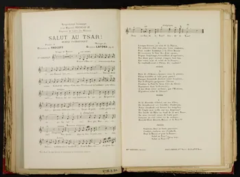 album SALUT au TSAR !  Hymne patriotique 1957.22.3.51 Photo
