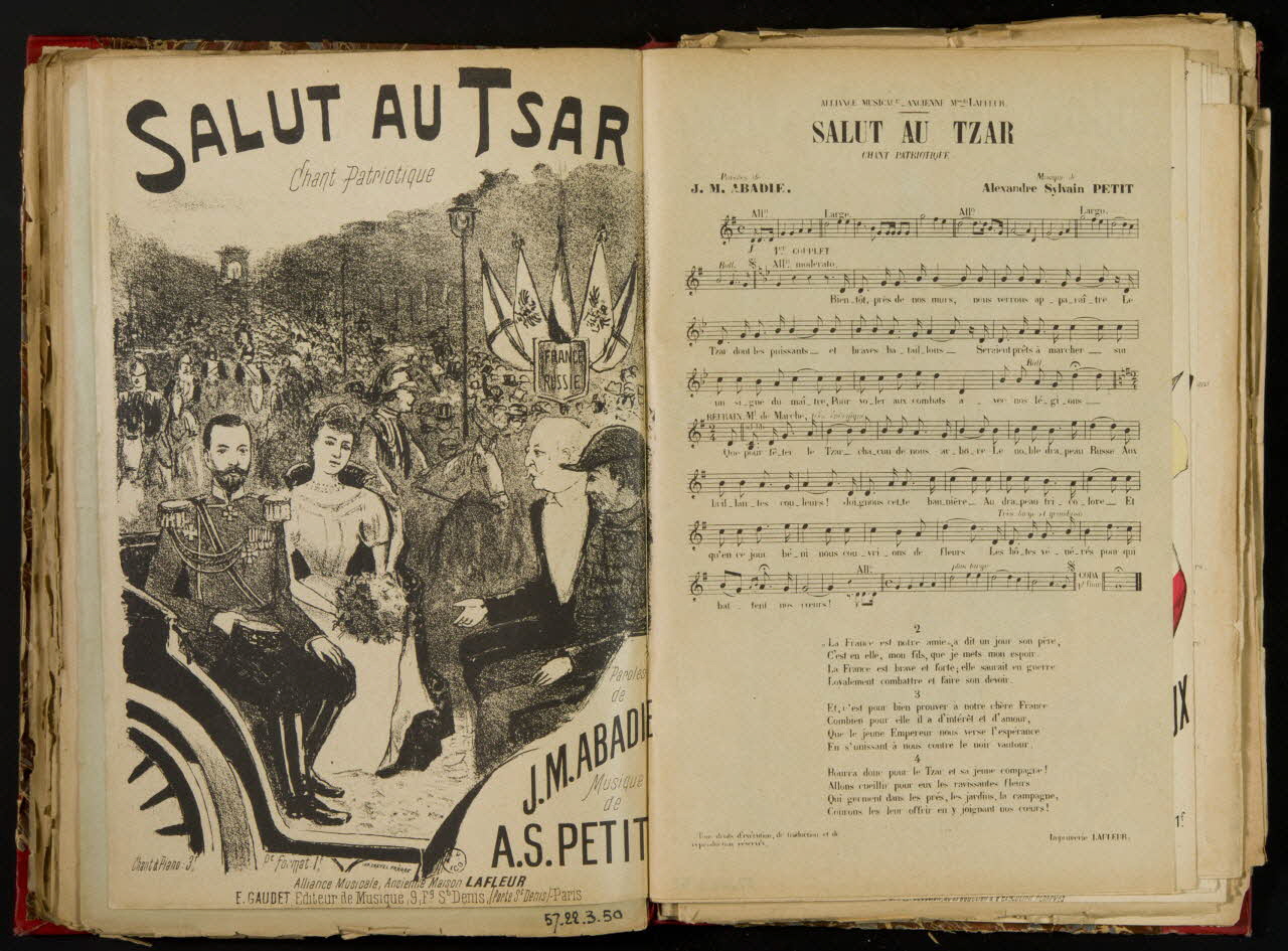 album SALUT AU TSAR  Chant Patriotique 1957.22.3.52 Photo