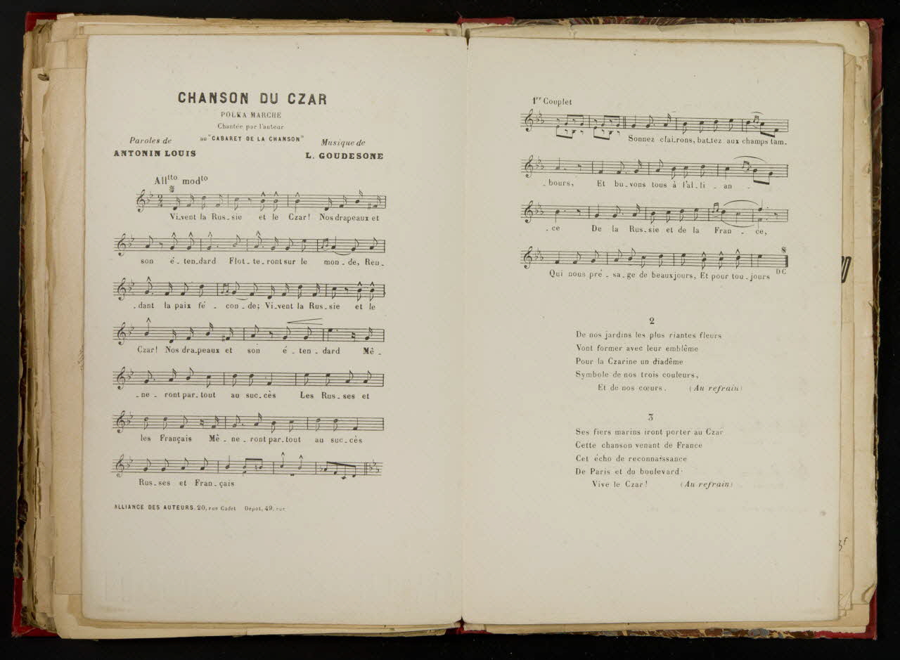 album CHANSON DU CZAR  POLKA-MARCHE 1957.22.3.70 Photo