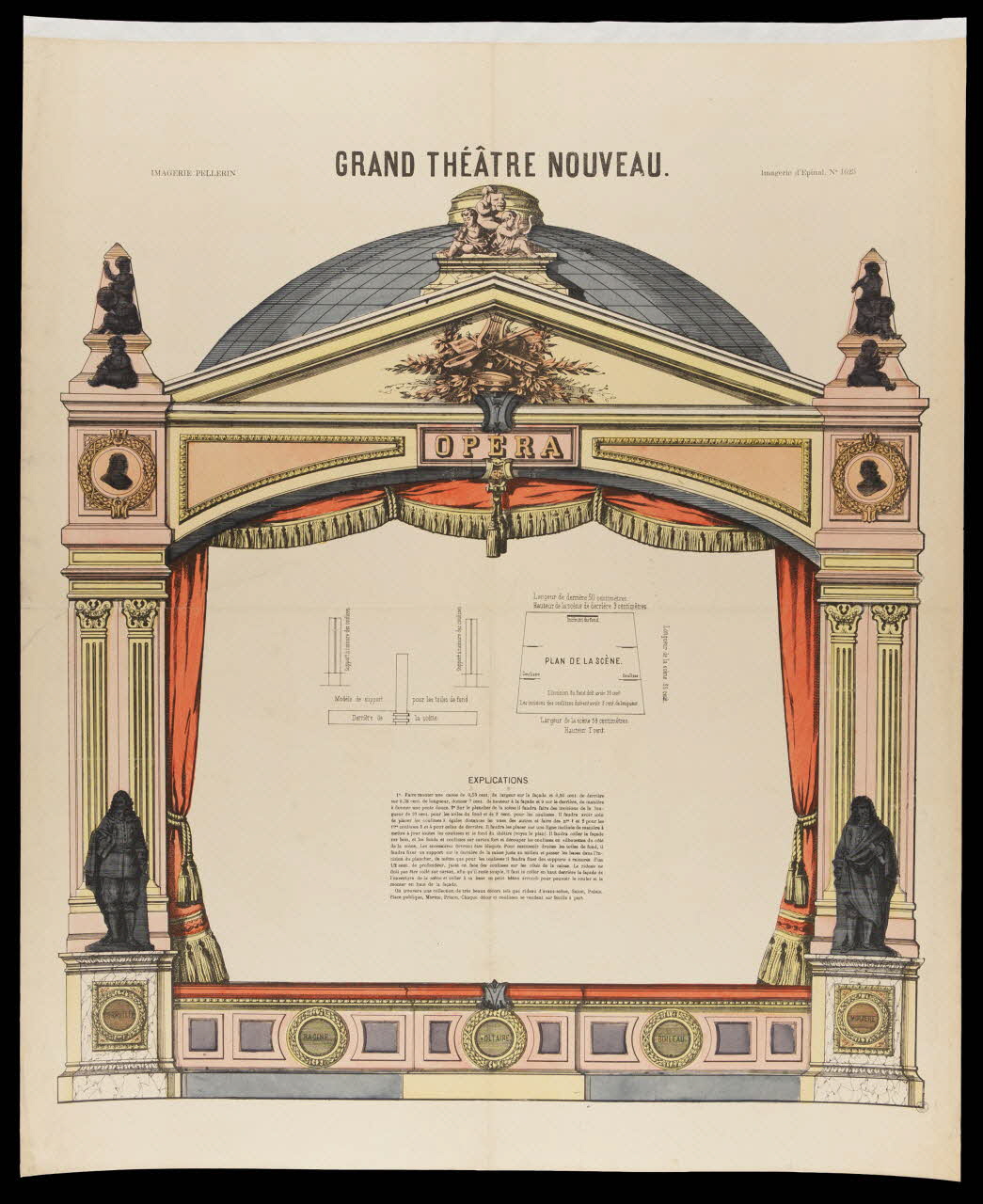 estampe GRAND THEATRE NOUVEAU. 1957.24.1 Photo