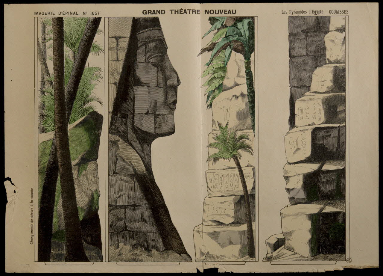 estampe GRAND THEATRE NOUVEAU Les Pyramides d'Egypte - FOND 1957.24.11 Photo