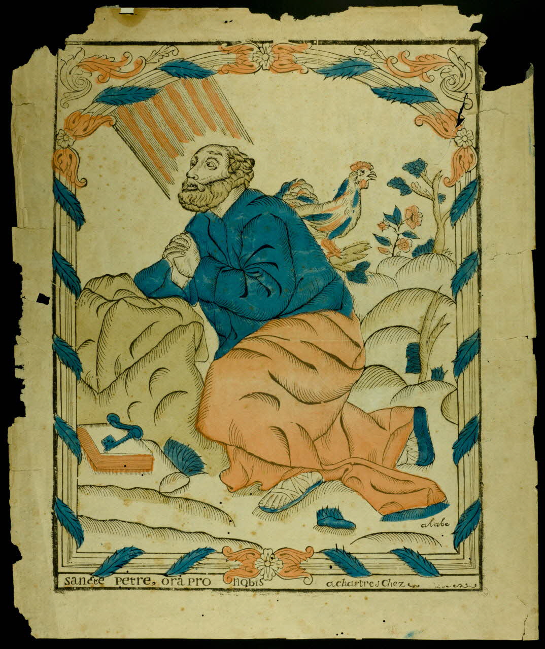 estampe sancte petre, ora pro nobis 1957.20.1 Photo