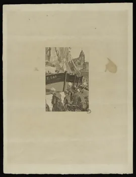 estampe Bénédiction des bateaux avant le départ en mer 1957.46.1 Photo