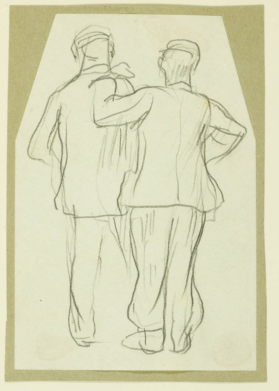 Gaëtan Dumas ensemble (10) Etudes d'hommes Bordeaux 1909 1957.74.106/115 Photo