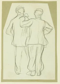 Gaëtan Dumas ensemble (10) Etudes d'hommes Bordeaux 1909 1957.74.106/115 Photo