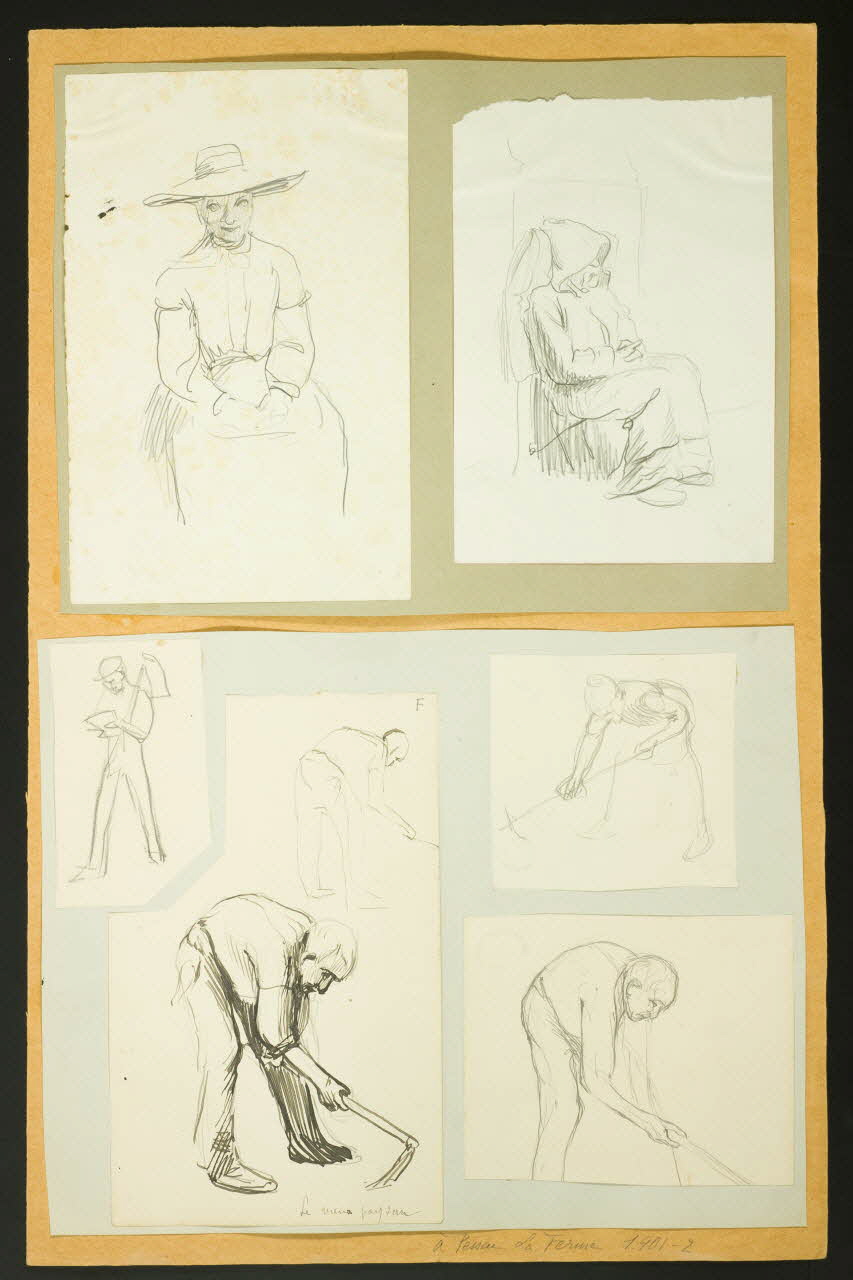 Gaëtan Dumas dessin Etude de paysanne Pessac 1901 1957.74.139 Photo